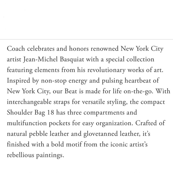 Coach x Basquiat Beat Bag - Picture 6 of 7
